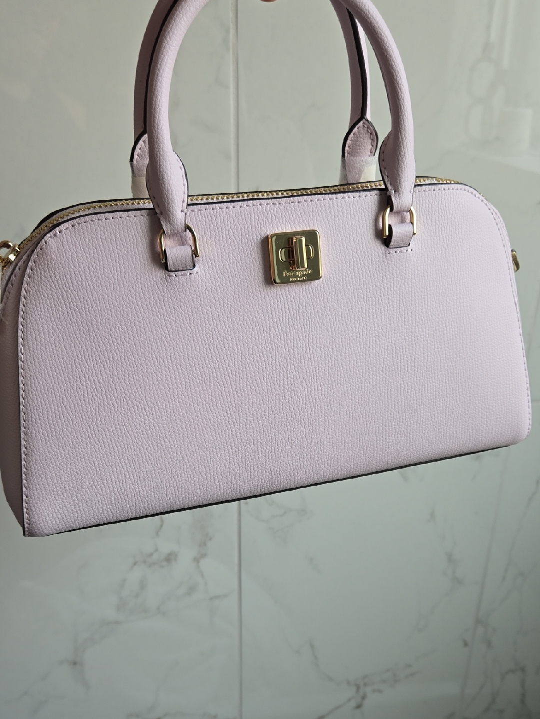 Nwt Kate Spade Phoebe Top-Handle Bag Satchel Refined Grain Leather Pale Amethyst